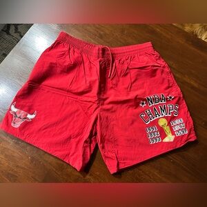 Men’s Red NBA Champs Shorts